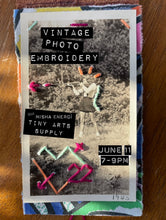 Load image into Gallery viewer, Vintage Photo Embroidery with Misha Energí Thursday 6/11/26 7pm to 9pm