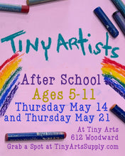 Load image into Gallery viewer, Kids Art Class - ages 5-11 - Thursday 5/14/26 2:45pm or 3:45pm