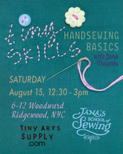 Load image into Gallery viewer, textile class sewing class nyc new york tiny skills mending workshop