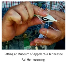 Load image into Gallery viewer, Appalachian Shuttle Tatting (lace class) with Rhiannon Platt Friday 6/26/26 4:30pm to 6:30pm