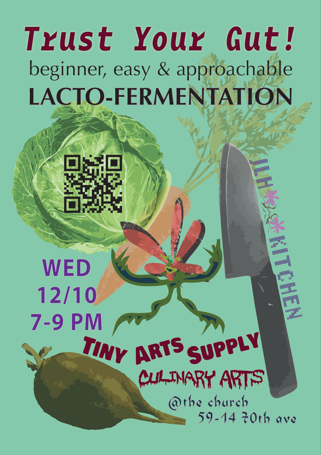Trust Your Gut! Lacto-Fermentation Workshop with Lynn Hunter Wednesday 12/10/25 7pm to 9pm