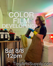 Load image into Gallery viewer, Color Film Developing Class with Stefan Sens Saturday 8/8/26 12pm to 2:00pm
