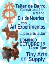 Load image into Gallery viewer, Handbuilding with Clay - Día de Muertos Sunday 10/19/25 12noon to 3pm
