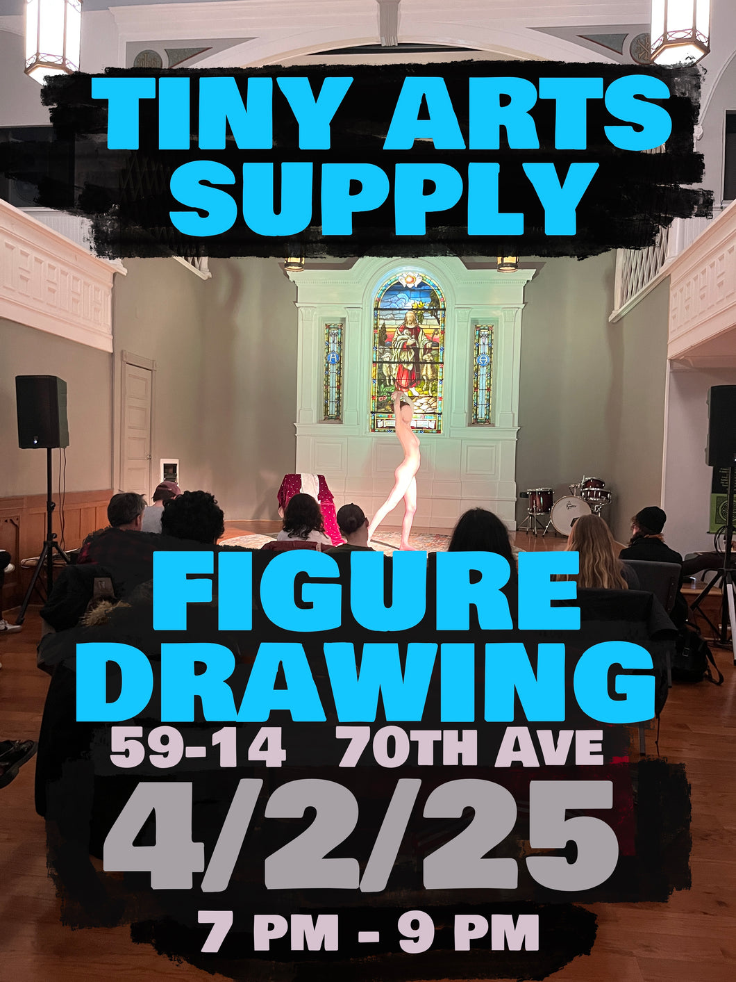 Figure Drawing 7pm to 9pm Wednesday 4/2/25